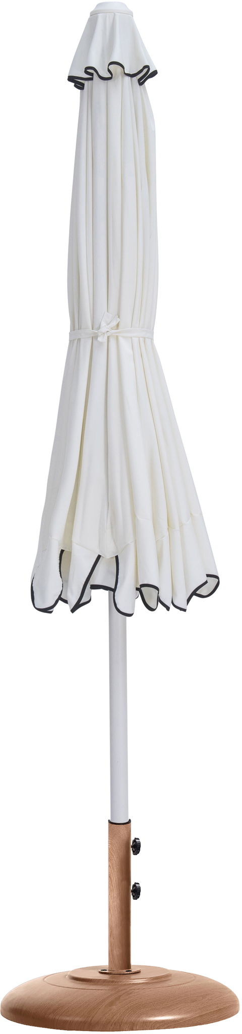 Amalfi - Patio Umbrella - Light Brown Base / White Pole