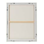 Simple Serenity - Framed Abstract Art - White / Light Blue