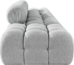 Ames - 5 Piece Boucle Upholstered Modular Sofa With 2 Armless Seats