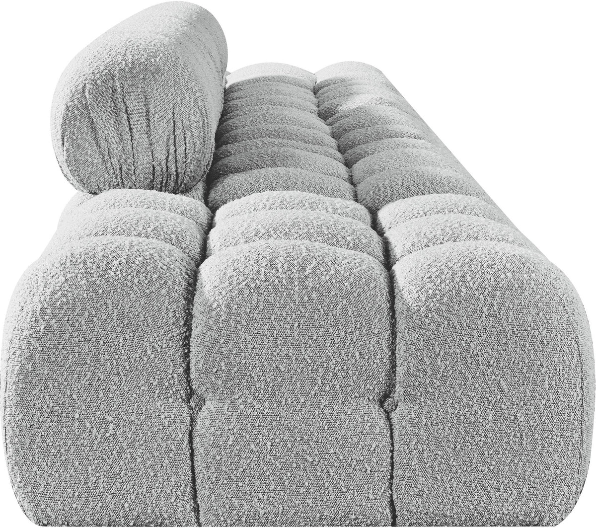 Ames - 5 Piece Boucle Upholstered Modular Sofa With 2 Armless Seats