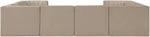 Rummi - Velvet Performance Fabric Upholstered Modular Sectional