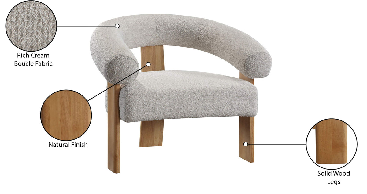 Winston - Accent Chair With Natural Legs