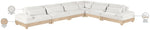 Turin - Chenille Fabric Upholstered Modular Sectional - White