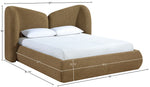 Elowen - Chenille Fabric Upholstered Bed
