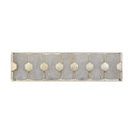 Rene - 4 Light Swirl Glass Vanity - Pearl Silver