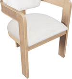Sacha - Velvet Dining Chair With Natural Base (Set of 2)