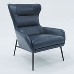 Susan Modern Blue Leatherette Lounge Chair by VIG Furniture - View 1