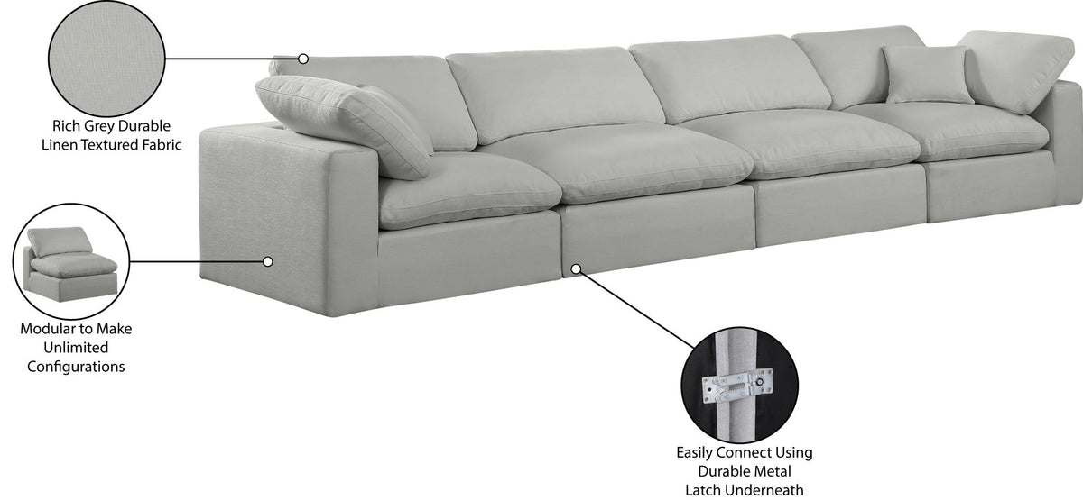 Comfy - Linen Modular Sofa 4 Seats