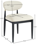 Riccio - Fabric Dining Side Chair (Set of 2) - Black And Gold Frame