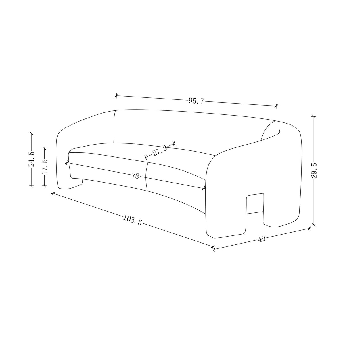 Manhattan Sylvia - Loveseat
