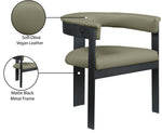 Romeo - Faux Leather Dining Chair With Black Base (Set of 2)