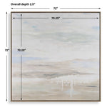 Gravity - Abstract Landscape Art - Black / Blue / Bronze / Gray / White / Woodtone