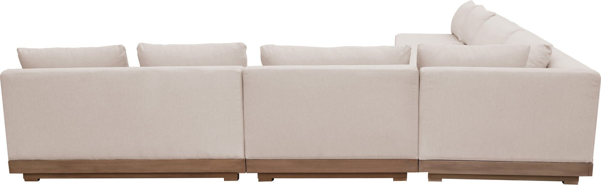 Solace - Olefin 5 Piece Outdoor Patio Modular Sectional
