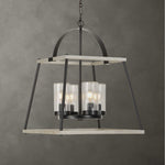 Edgecomb - 4 Light Indoor-Outdoor Pendant - Black / Gray