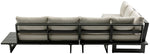 Maldives - 4 Piece Water Resistant Outdoor Patio Modular Sectional With Gray Base