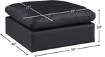 Comfy - Faux Leather Ottoman