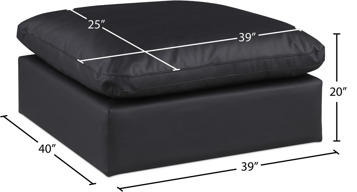 Comfy - Faux Leather Ottoman