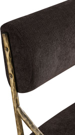 Bastille - Upholstered Dining Side Chair (Set of 2) - Brass Frame