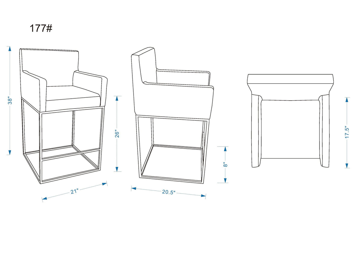 Manhattan Ambassador - Counter Stool