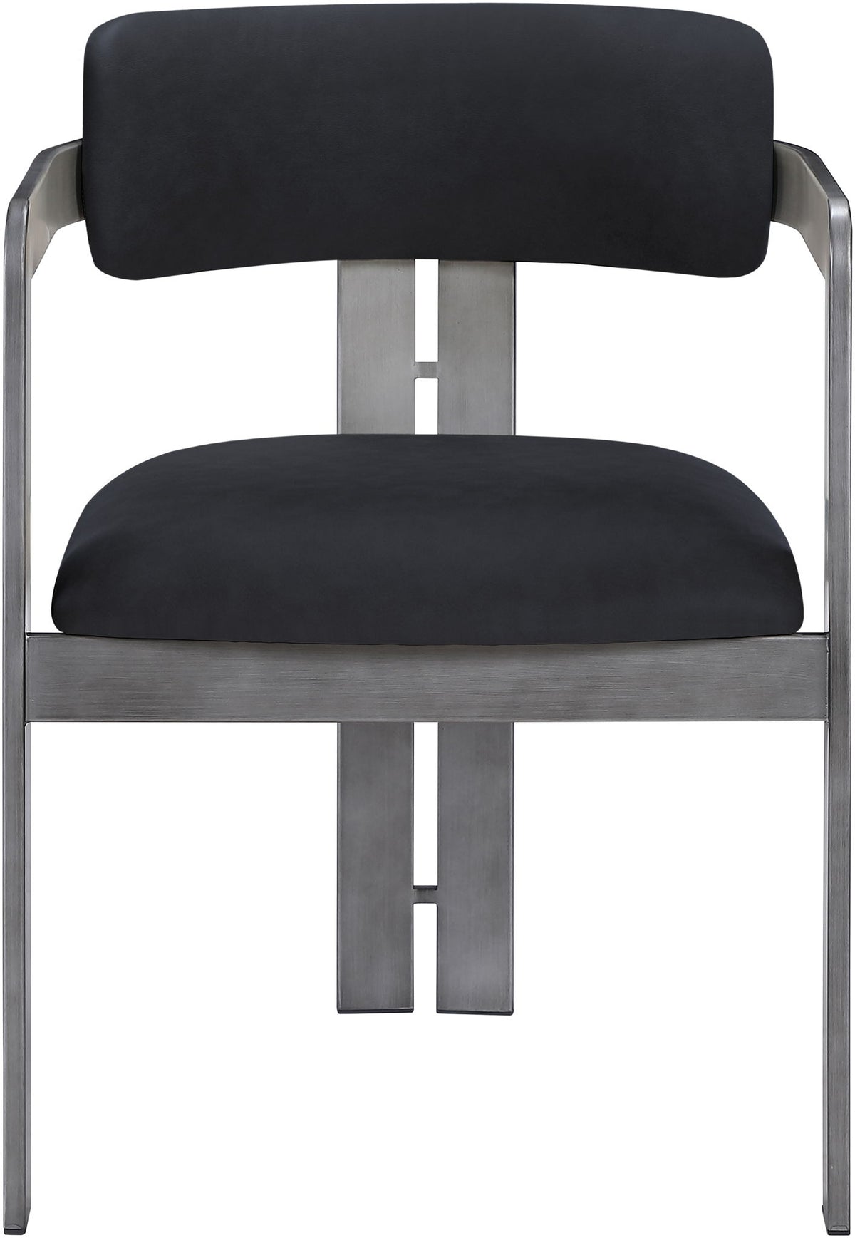 Aurum - Vegan Leather Upholstered Dining Chair With Gray Base (Set of 2)