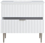Modernist - Bathroom Vanity With Chrome Legs