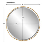 Canillo - Round Mirror - Gold