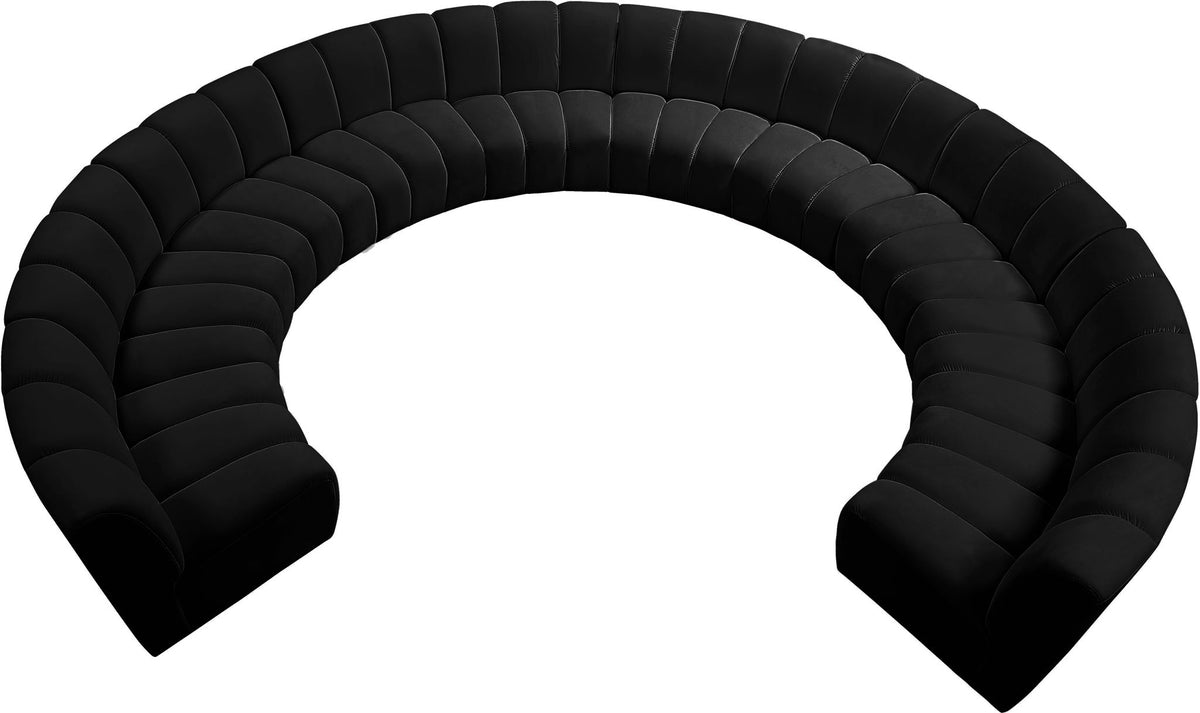 Infinity - 10 Piece Velvet Modular Sectional