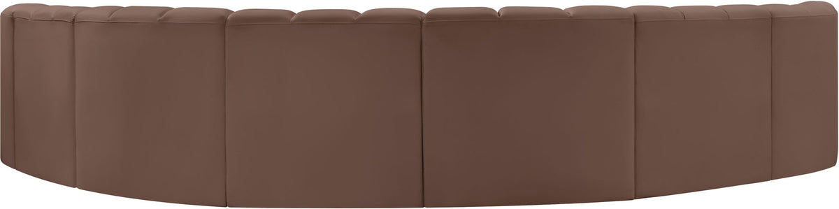 Arc - Faux Leather 8 Piece U-Shaped Modular Sofa