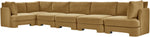 Hammond - Velvet Performance Fabric Upholstered 6 Piece L-Shaped Sectional