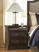 Wickenger - Two Drawer Night Stand - Dark Brown