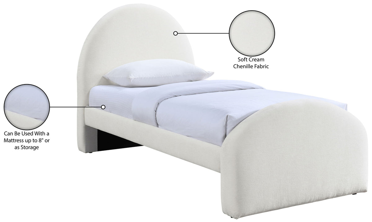 Andaz - Chenille Fabric Upholstered Bed