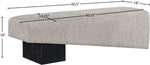 Alora - Bench - Black Base