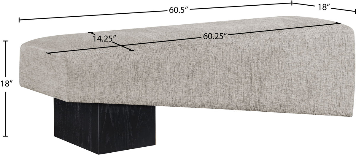 Alora - Bench - Black Base