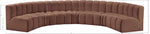 Arc - Faux Leather 7 Piece U-Shaped Modular Sofa