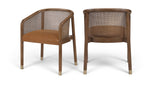 Sylvan - Vegan Leather Dining Chair (Set of 2) - Brown Frame