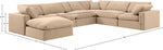 Comfy - 7 Piece Velvet Modular Sectional With Chaise