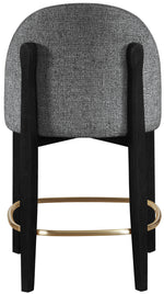 Torino - Counter Stool With Brushed Black Base