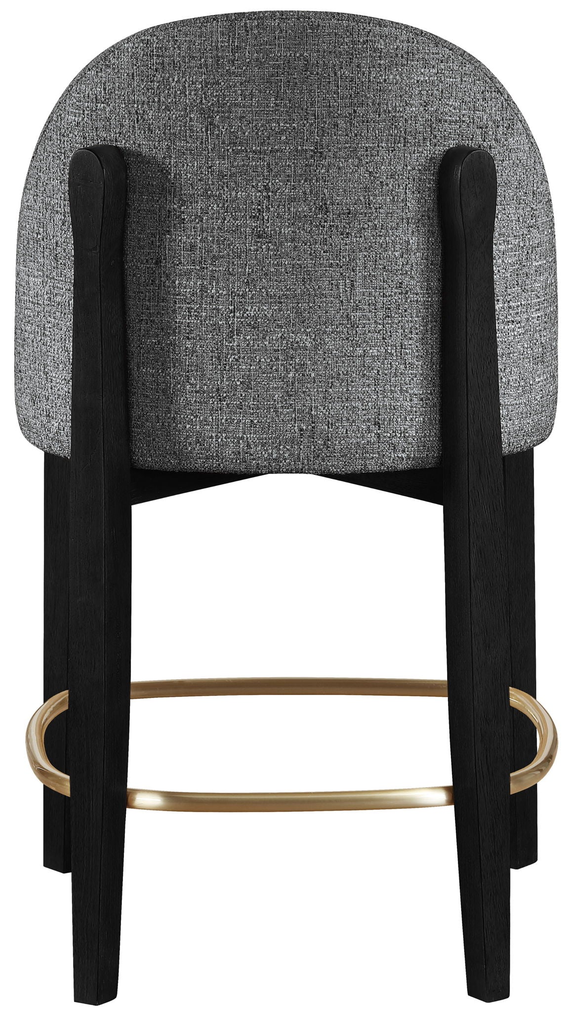 Torino - Counter Stool With Brushed Black Base
