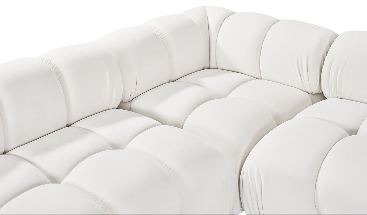 Orin - Fabric Velvet 4 Piece Modular Sectional