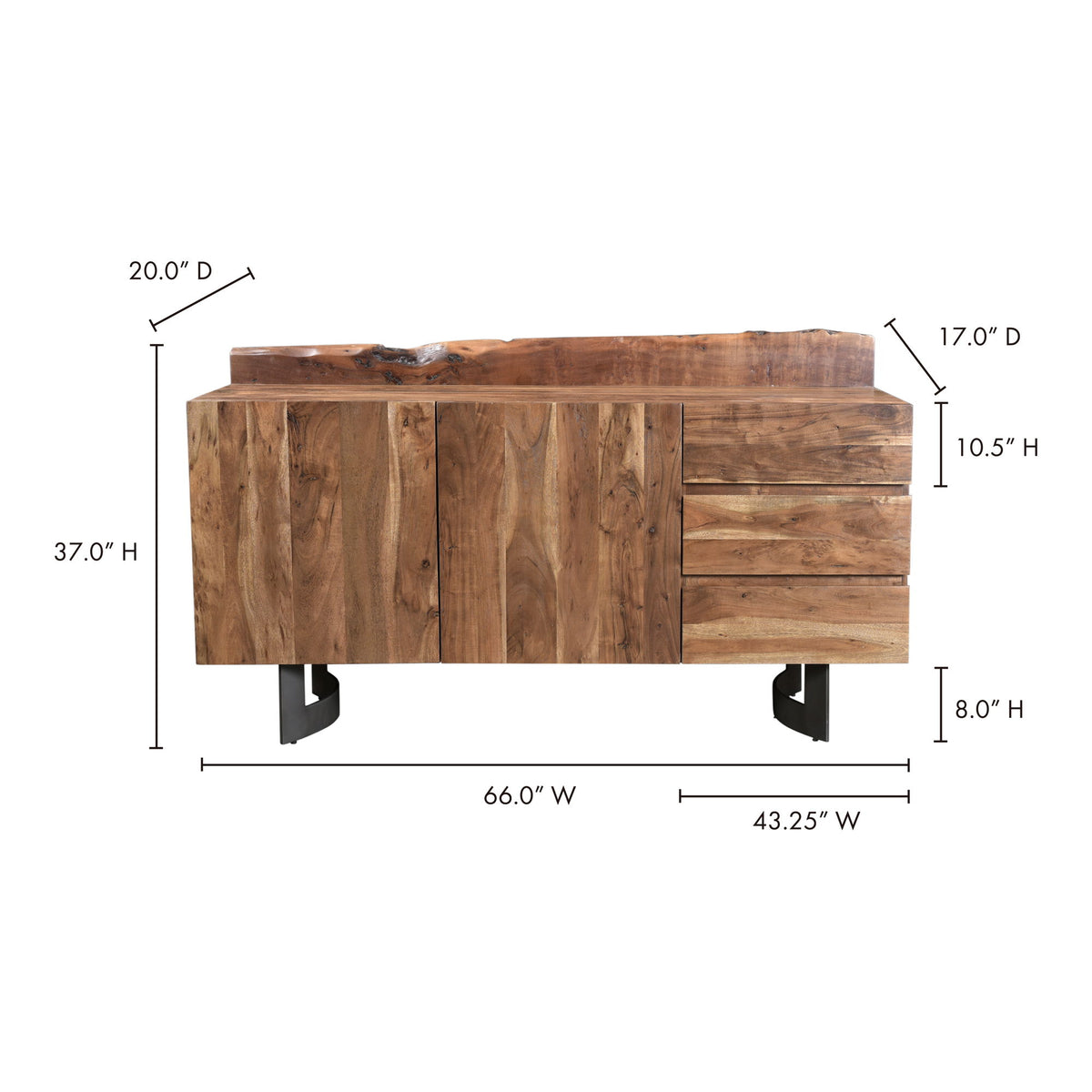 Bent - Sideboard - Smoked