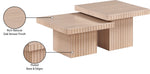 Spencer - 15" Oak Veneer 2 Piece Coffee Table