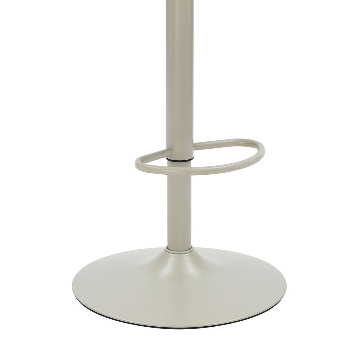 Brock - Adjustable Swivel Curved Back Wood Bar Stool With Faux Leather Seat