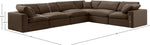 Comfy - 6 Piece Velvet Modular Corner Sectional