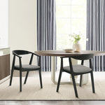 Santana - Wood Dining Chair With Black Frame
