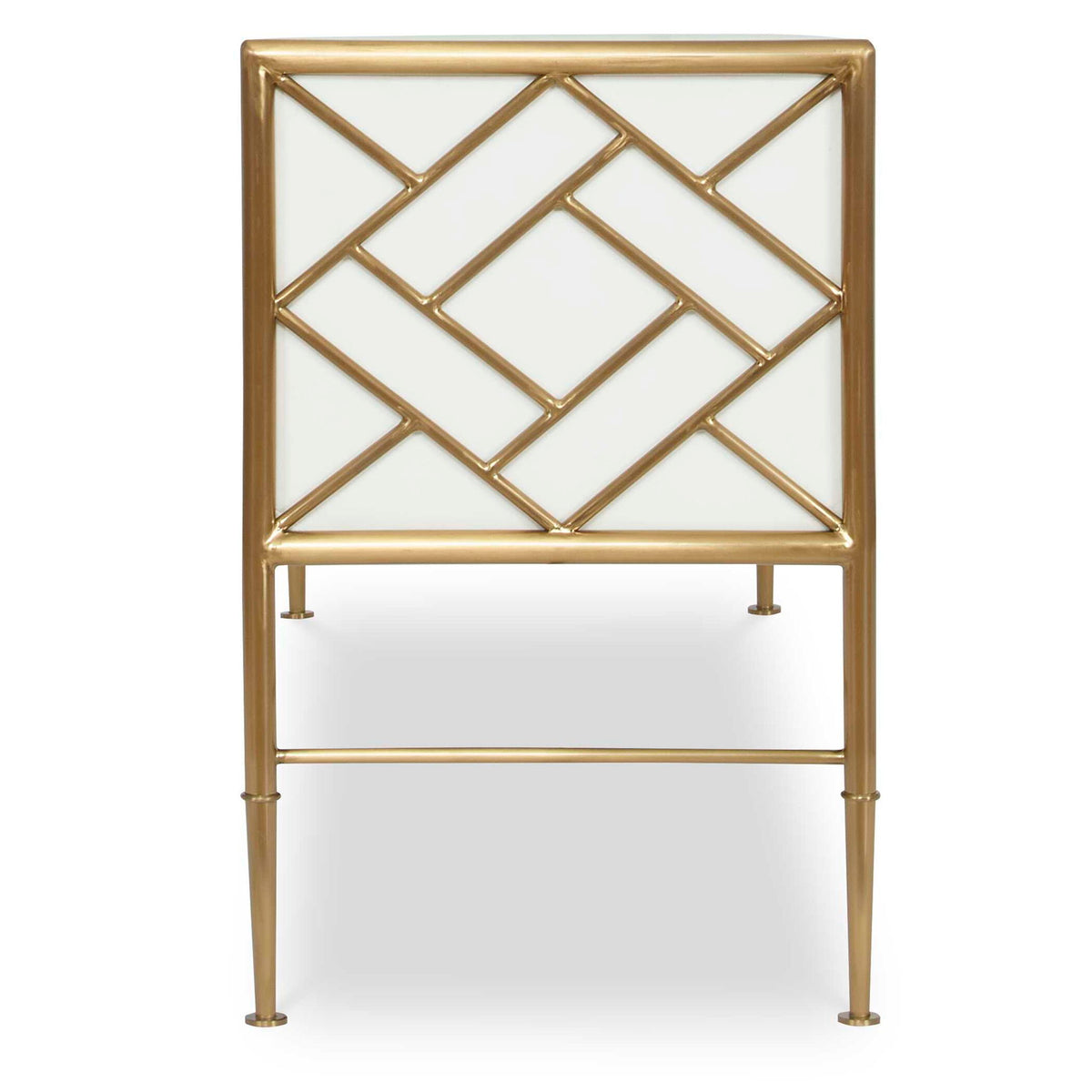 Fretwork - Bench - Brass / White