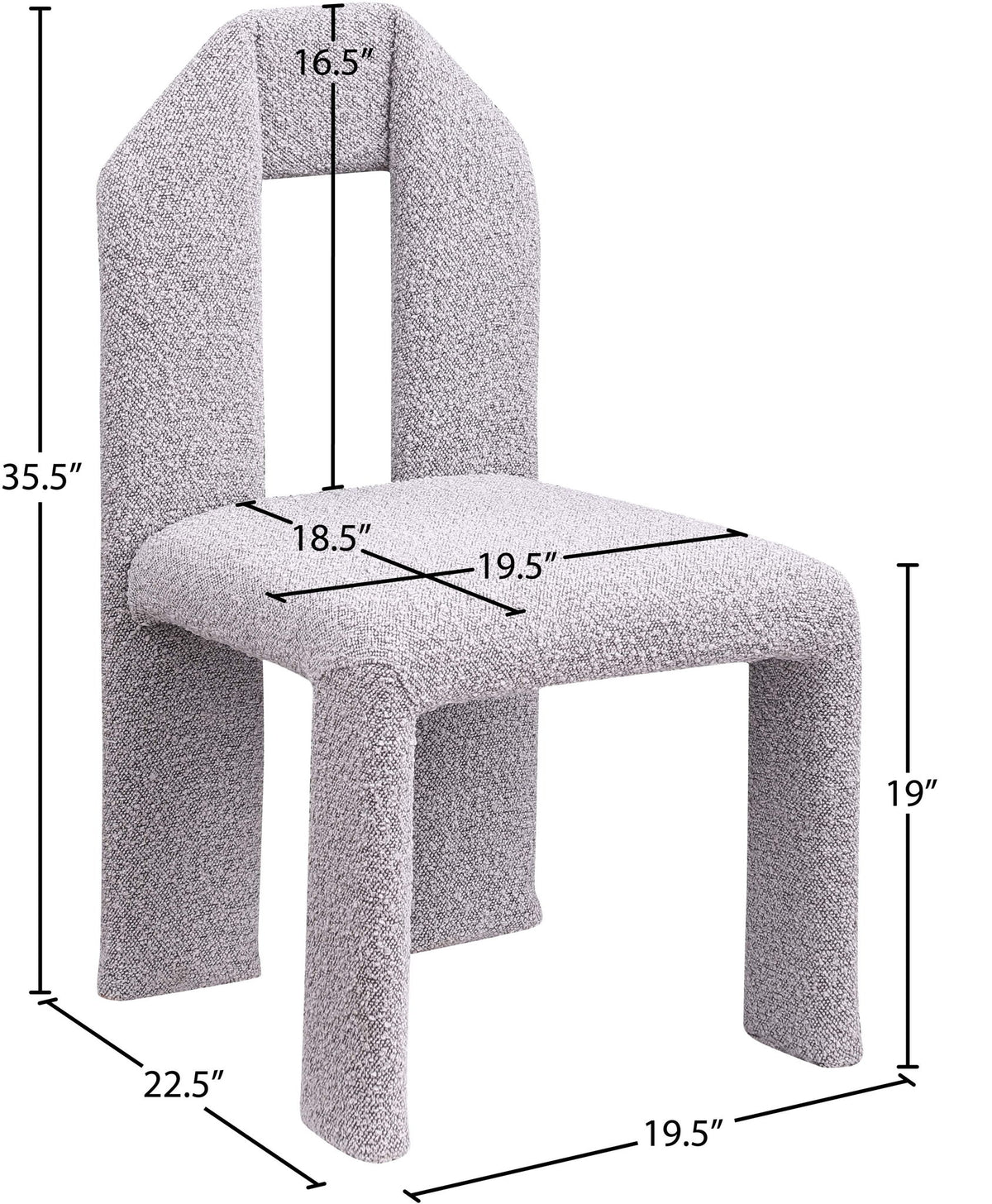 Bennett - Boucle Dining Chair (Set of 2) - Taupe