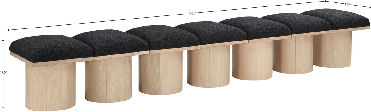 Pavilion - 7 Piece Modular Bench With Natural Base