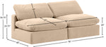 Comfy - Velvet Modular Armless Sofa 2 Seats