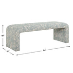 Amie - Bench - Spa Blue