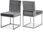 Giselle - Dining Chair with Chrome Base (Set of 2)
